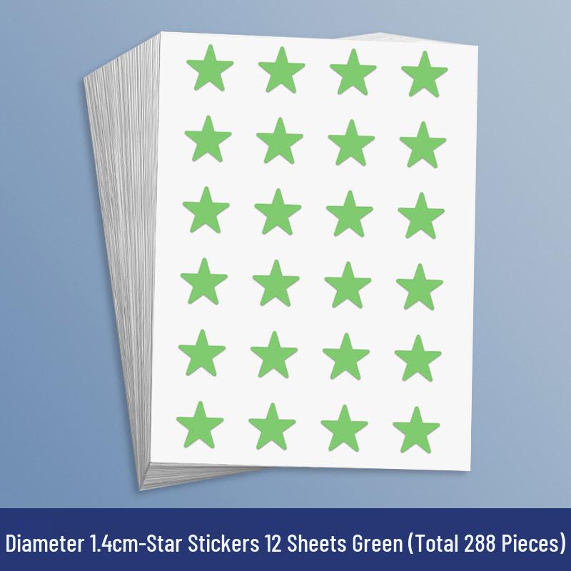 Yellow Star Reward Stickers for Kids - Smiley Face for Self-Discipline & Praise In Elementary School
