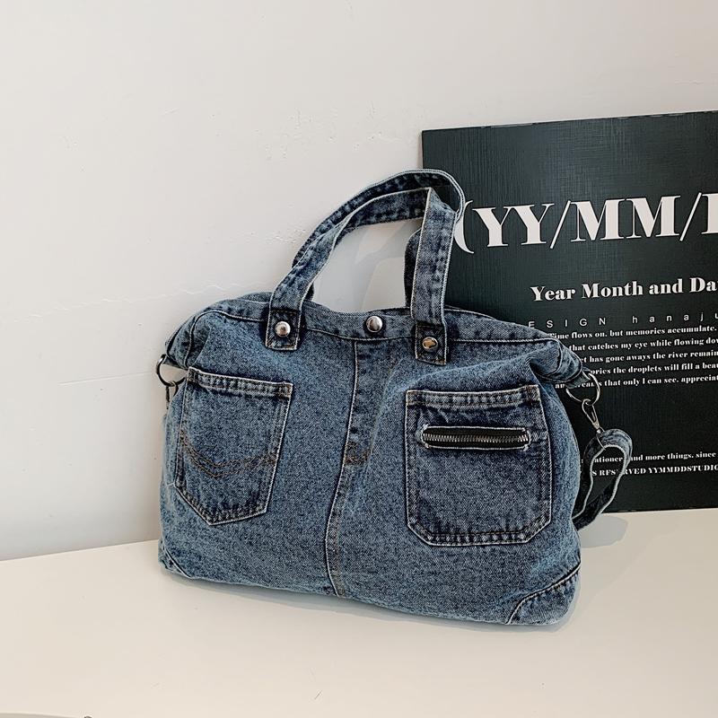 Vintage Denim Crossbody Bag Women's Handbag Shoulder Tote Bag