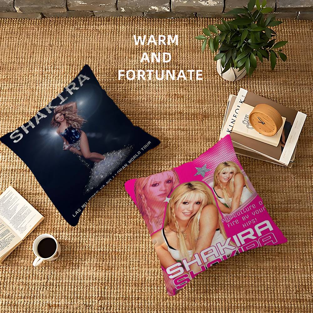 Pop Culture Graphics Shakira Pillow Cushion Cover Pillowcase Living Room Sofa Home Decor