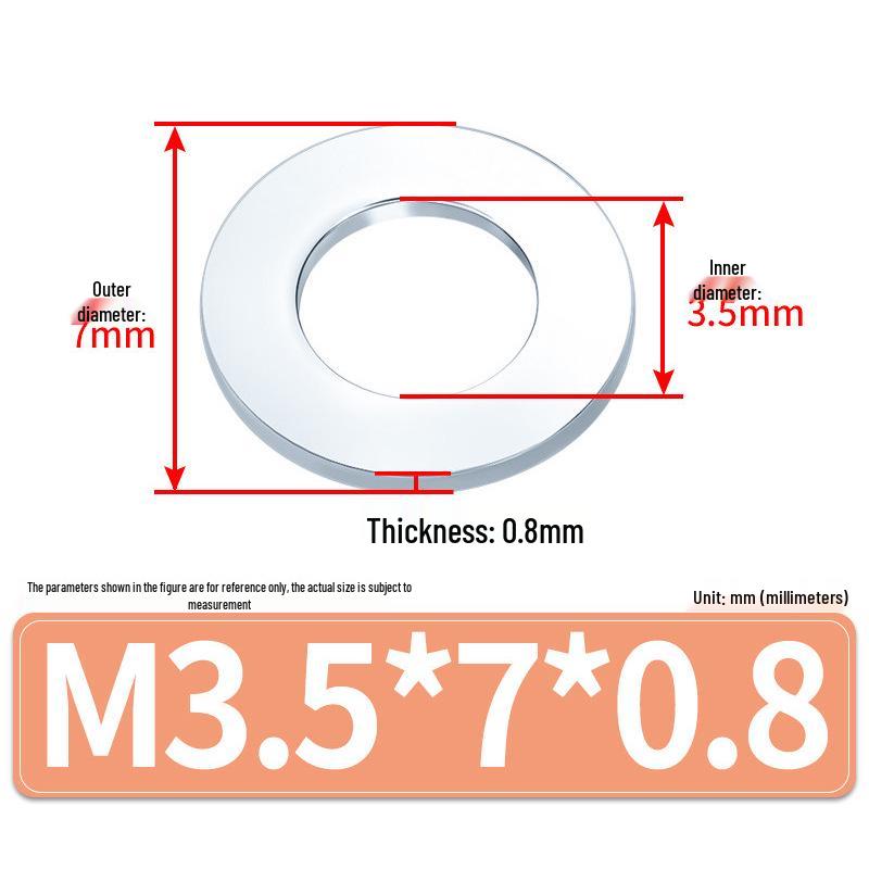 Extra Large Galvanized Metal Flat Washer (Sizes M1.6-M14)