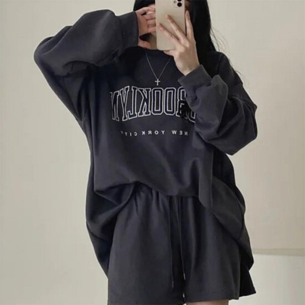 New Arrivals Open Run Brooklyn Usa Travel Loose FiT STudenT SweaTshirT PrinT T
