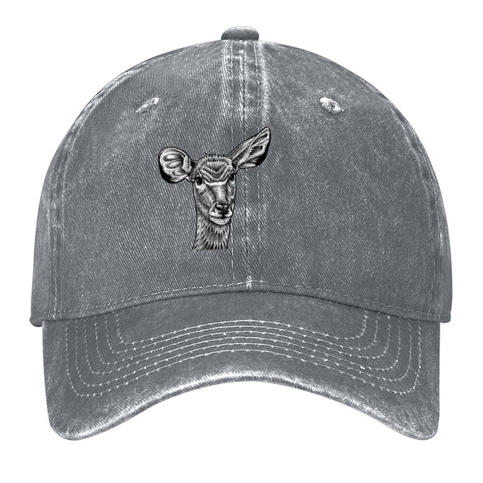 2026 Greater Kudu - Ink Illustration Baseball Cap Tea Hat Bobble Hat Anime Cosplay Ladies Men s