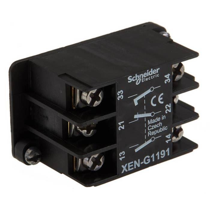 Contact auxiliaire schneider electric xeng1191 xeng1191 1 nf (r), 2 no (t) 1 pc(s)