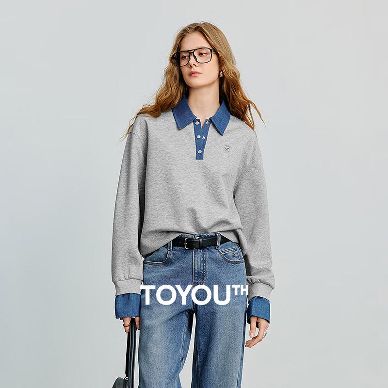 

Женский свитшот Chuyu 2025 Осень Хлопковая смесь Сборный Многослойный вид XL