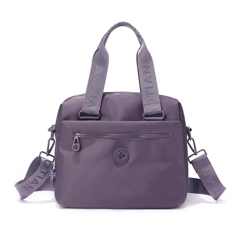 Women Multi Pocket Nylon Tote Bag Lightweight Crossbody Shoulder Handbag