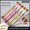 Popular 3-Sided Toothbrush with Soft Bristles for Gum Care - Adult Household Cleaning Tool