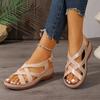 Women's Platform Sandals Summer Cool Shoes Simple Design Comfortable Lightweight Woman Beach Sandals Indoor Outdoor Slingback