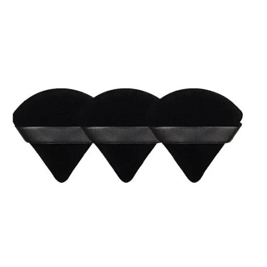 1/3/6 buc bureți de machiaj cu pudră de catifea triunghiulară pentru fața, ochi, umbră, umbră, sigiliu, instrument de machiaj pentru fond de ten