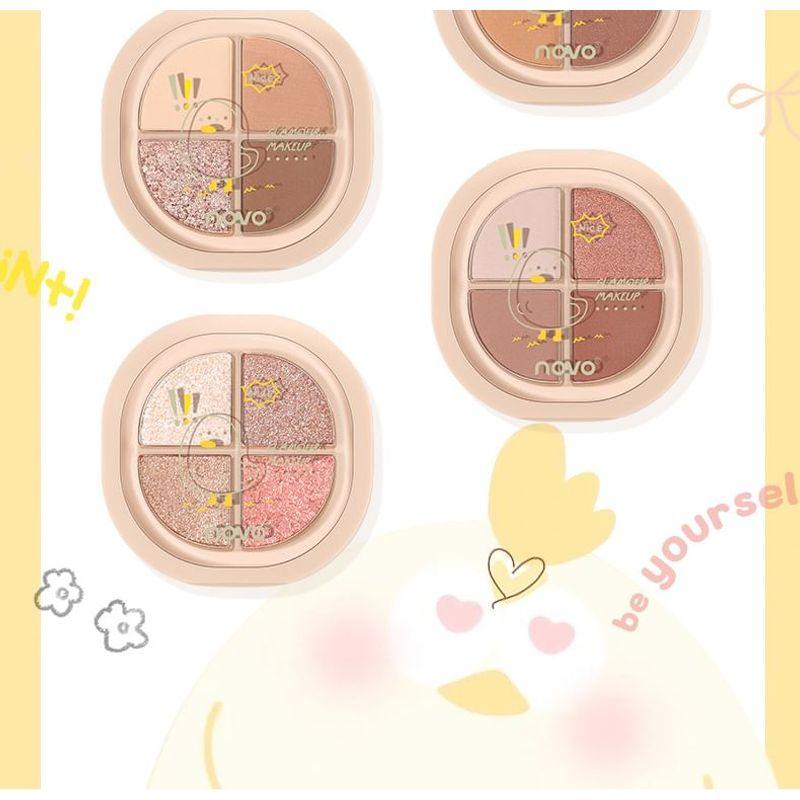 NOVO - Portable 4 Colours Eyeshadow Palette