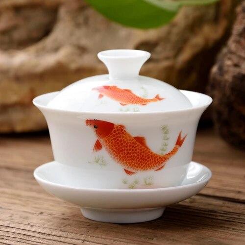 WHYOU Mini 80ml Tea Tureen Cup of Tea Business Gift Chinese Style High Quality Tableware Tea Set Kung Fu Accessories