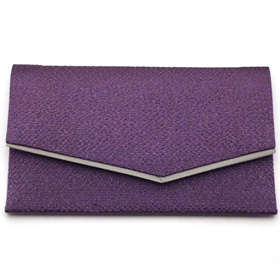 

Takita Shoten Buddhist Altar Shop Prayer Bead Pouch Chirimen Purple x Convenient carrying for prayer beads issued by Takita Shoten - (Rosary Case) - фіолетовий