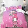 My Melody Sanrio Series Bedding Set Comforte Luxus 3-Piece 1 Quilt Cover  Exquisite Birthday Gift 100% Polyester Home Decor