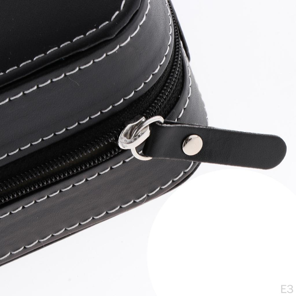 60 Grids Gemstone Loose Diamond Storage Mini Plastic Box with PU Leather Carrying Case