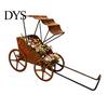 Weatherproof Garden Decor Rustic Rickshaw Ornament, Decorative Metal Yard Sculpture, Fun Decorations Retro Outdoor Decoration for Lawn Patio Backyard