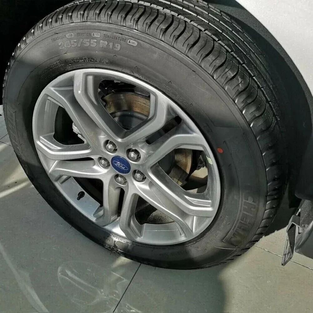

New 2026 Car Sticker 2025 Hot 4 X 54MM Wheel Centre Caps Set Hub Centre Rim Cover Badge Blue Center Wheel Cap Kit Fit For Ford M
