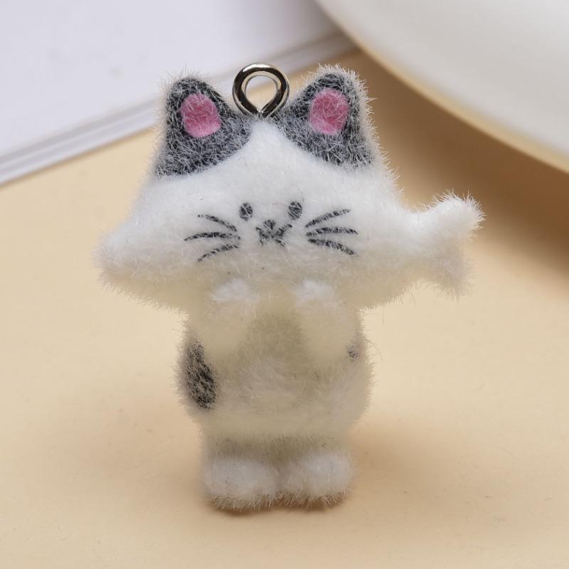 Random Plush Decorations Cat Pendants DIY Handmade Keychains Phone Chains Bags Accessories