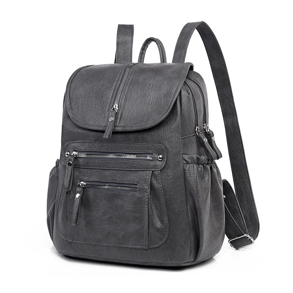 

Женский рюкзак с защитой от кражи, рюкзак большой вместимости серый