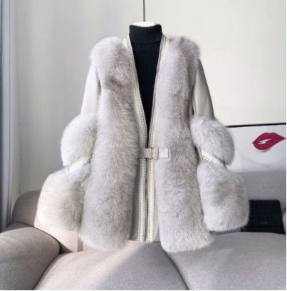 Winter New Haining Imitation Fox Fur Jacket Women's Fur Integrated Coat Xiaoxiangfeng Young
