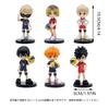 Set of 6 Haikyuu Doll Anime Character Hanging Birthday Cute Goods Models, Figures, Decorations, Props,