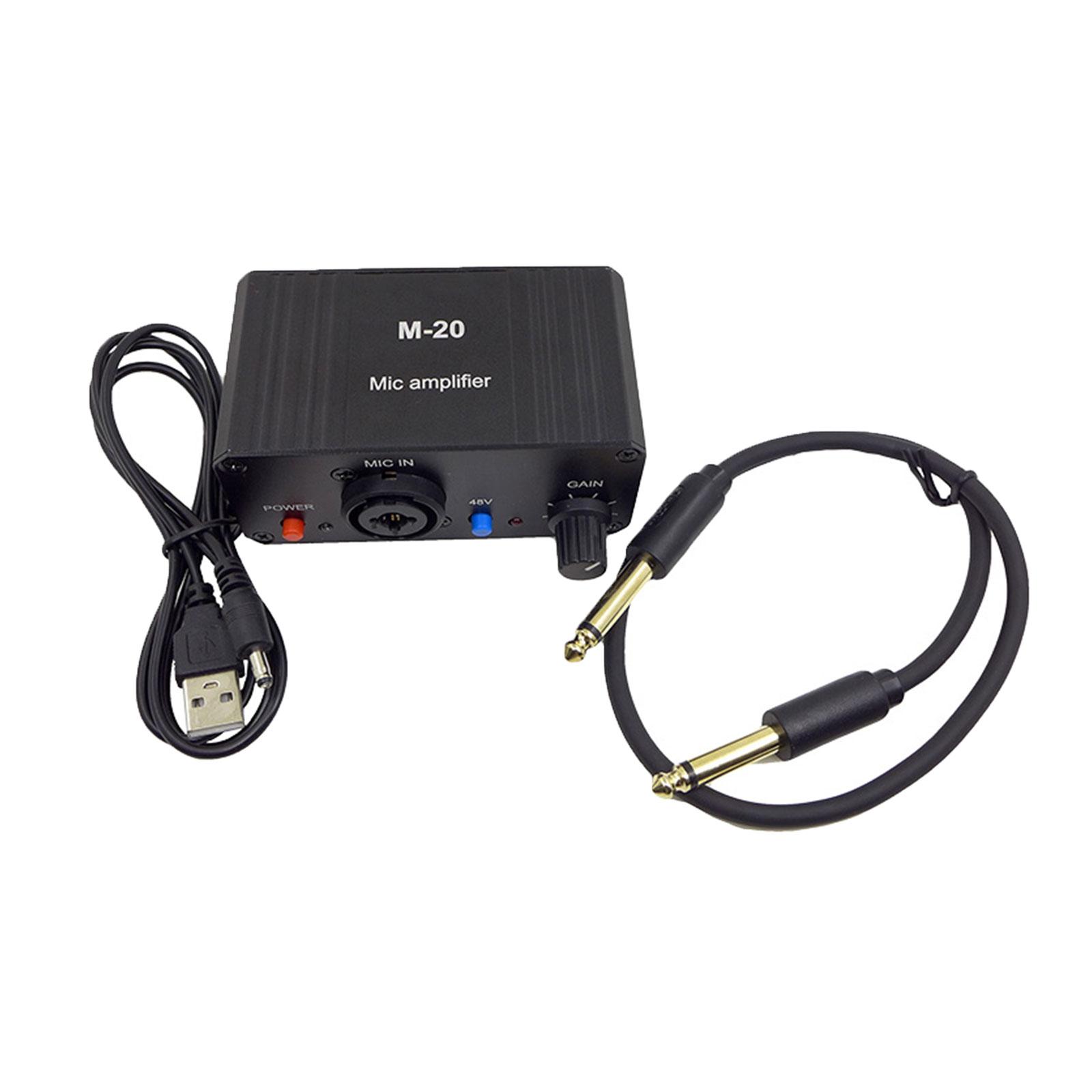 

Профессиональный предусилитель для микрофона, голосовой ламповый микрофонный предусилитель с высокой мощностью 48 В улучшает качество звука B