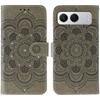 For OnePlus Nord 4 Case Rhinestone Decor PU Leather Mandala Imprinted Design Phone Cover with Wrist Strap