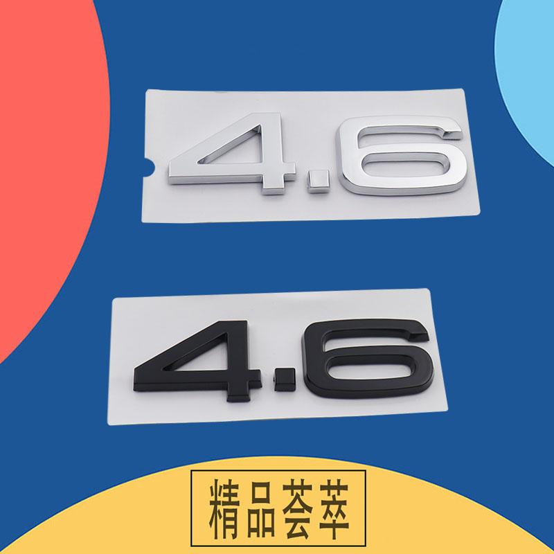3D Premium 2.4 2.8 3.2 3.6 4.2 4.6 Logo Sticker Tail Bumper Badge Auto Rear Trunk Emblem Accessories