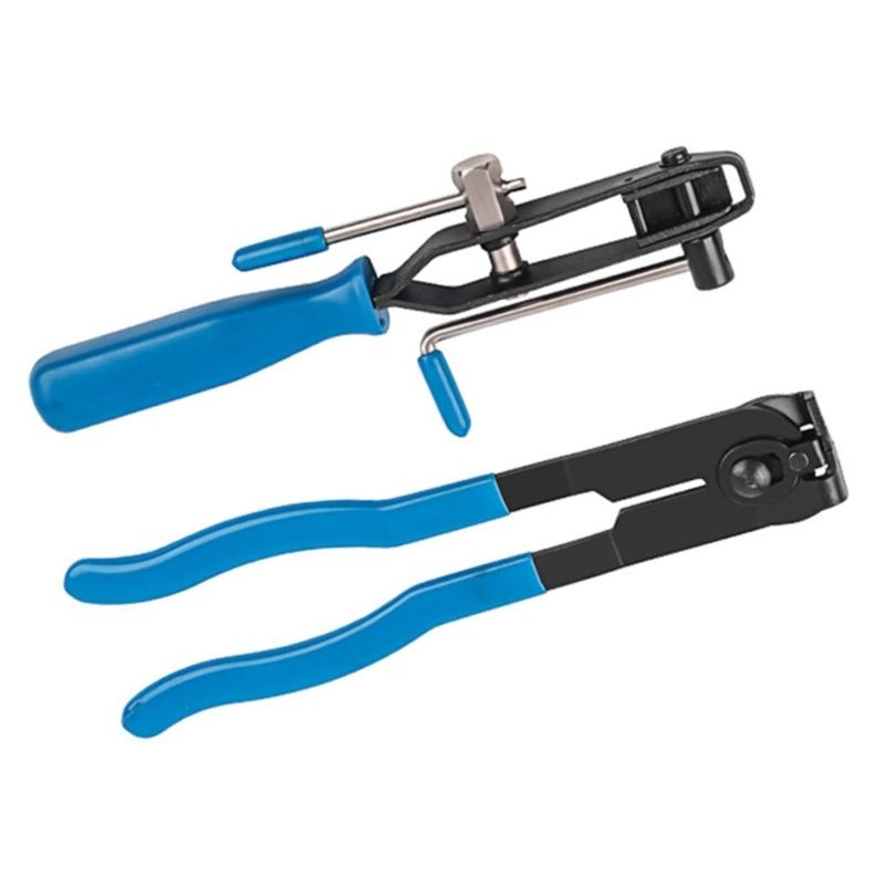 

Heavy Duty CV Joint Boot Clamp Pliers Set Comfortable Grip Pliers for Automotive Hose and Axles Maintenance Blue 1