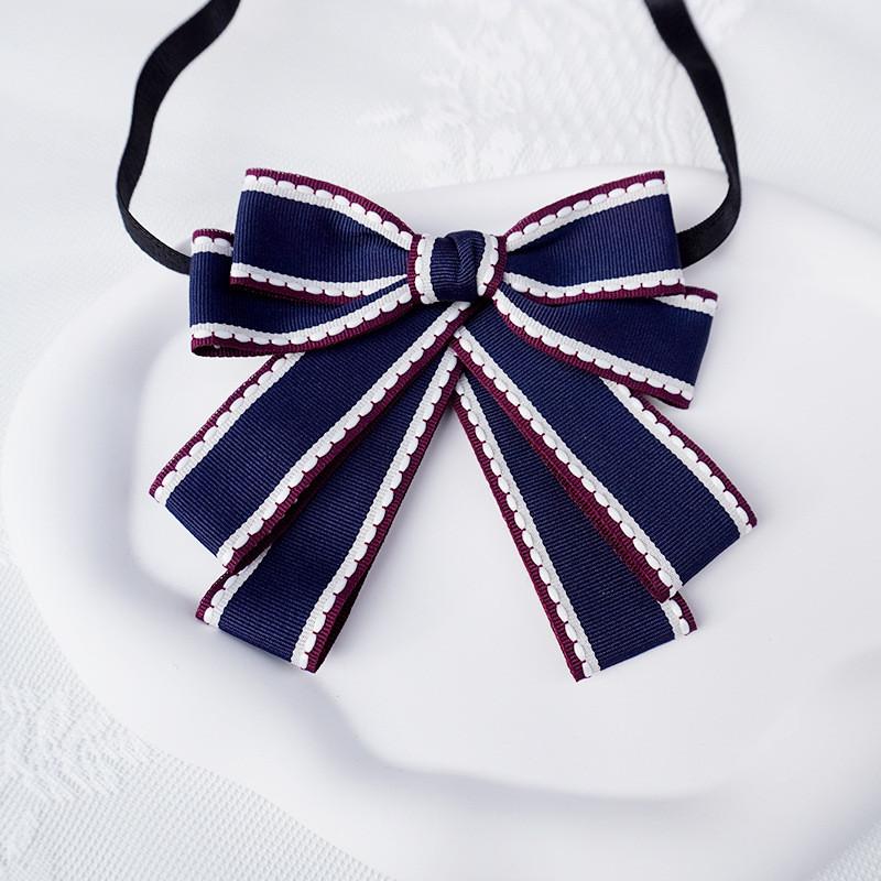 Womens Satin Neck Flower With Bow Tie For Wedding And Gift Giving