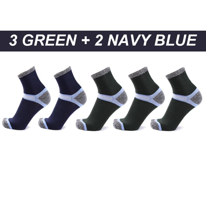 5 Pairs Hohe Qualität männer Socken Baumwolle Sport Schnell Trocknend Männer Herbst Winter Socken Strandard Thermische Männlichen Trekking EU38-45