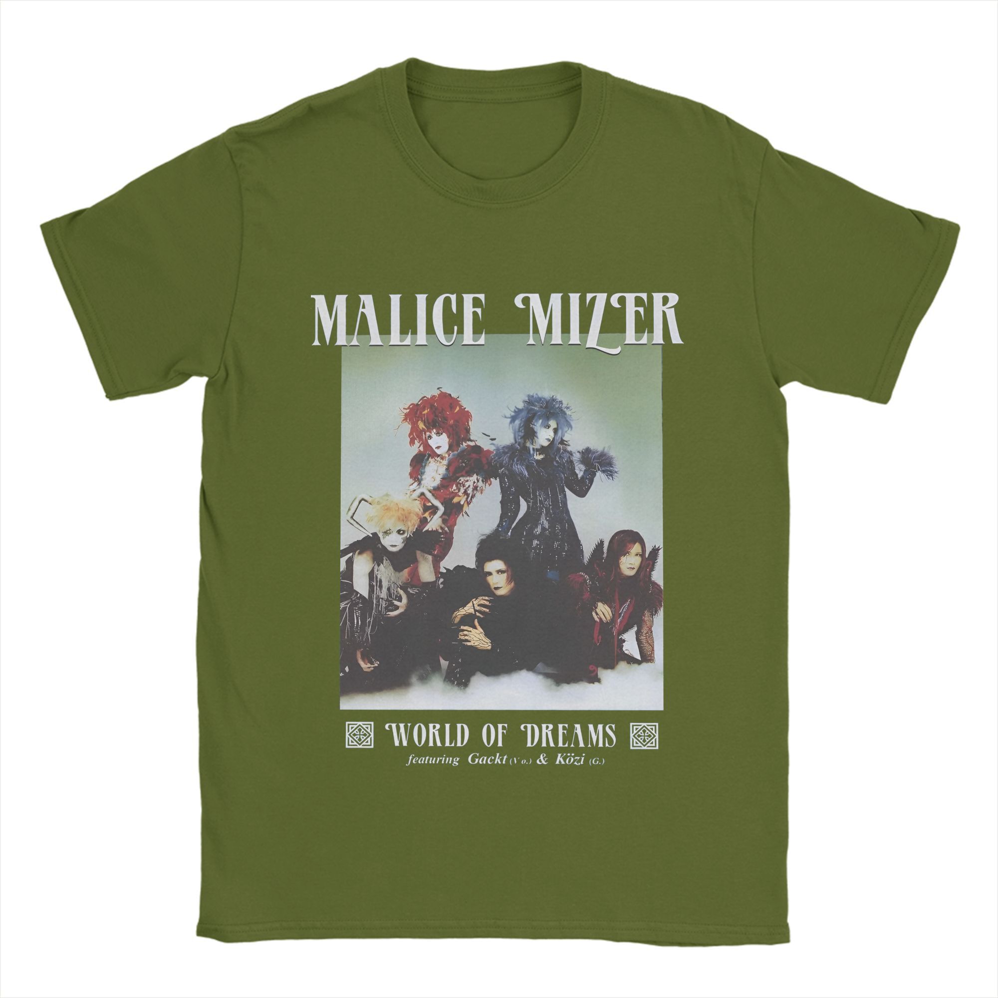 

Malice Mizer Мужская футболка Японская рок-группа Crazy Tees Футболка с коротким рукавом и круглым вырезом 100% хлопок Идея подарка Одежда 4XL