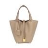 Bag Summer Hand Bucket Basket Women's Bag Genuine Leather Handbag