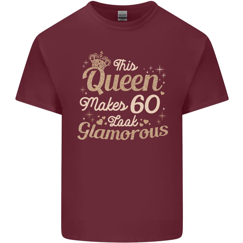 60th Birthday Queen Sixty Years Old 60 Unisexs Light Cotton TShirt