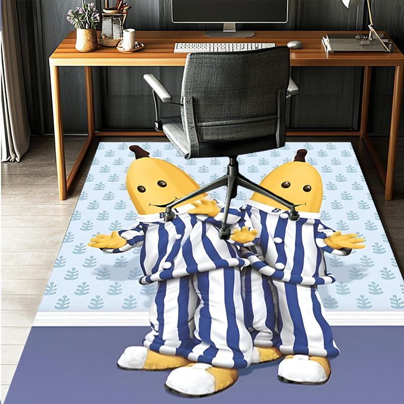 Bananas in Pyjamas Pattern Rug, Indoor/Outdoor Mat, for Picnic, Gameroom, Bedroom, Office, Living Room, Home Decor Carpet, Birthday Gift
