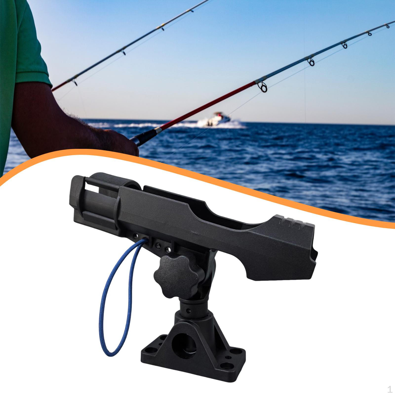 Fishing Rod Holder Rods Mount Adjustable Degree Rotating Rotatable Side/Deck Stand