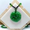 Pixiu Jade Pendant Necklace with Peace Buckle - Unisex Long Sweater Chain