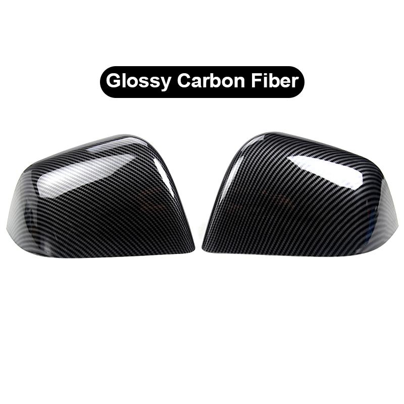 A Pair Car Rearview Mirror Cover Fit For Tesla Model Y 2024 Auto Exterior Sides Mirror Side Door Mirror Trim Protection Cover