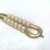 Chanel 01C Faux Pearl  Belt Leather Gold