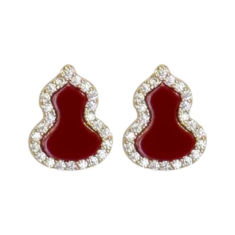 

Красные серьги-тыквы для женщин Новые горячие красные атмосферные серьги