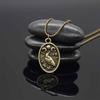 Wicca Dreifachmond Göttin Wikinger Schmuck Odin Rabe Amulett Pentagramm Wicca Heidnisch Mond Halskette Männer Frauen Schmuck