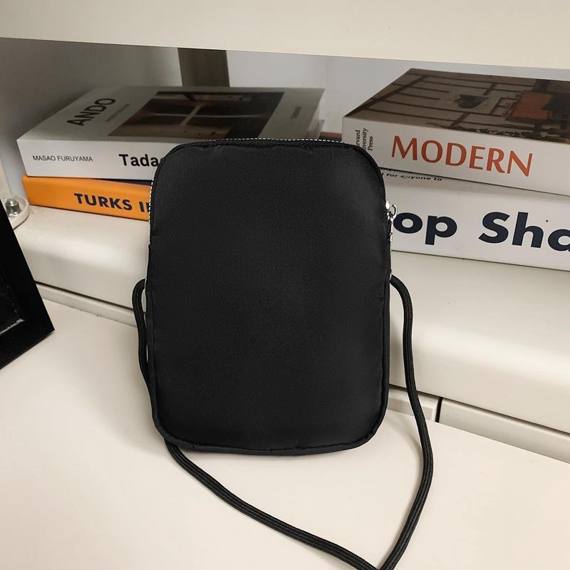 Niche Light Shopping Nylon Cloth Mobile Phone Bag Small Square Bag Crossbody Small Bag Men's Bag Korean Version Oxford Cloth Small Satchel Women's Bag