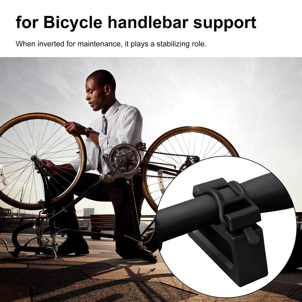 Quick-release inverted parking stabilizer repair tool for handlebar supports of road and mountain bicycles