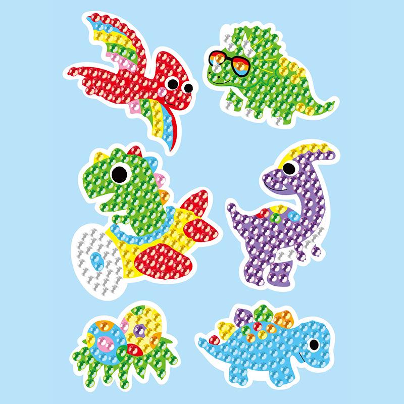 DIY Diamond Painting Stickers for Kids - Fun Handmade Educational Toy and Refrigerator Decor.