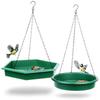 Hanging Garden Bird Feeder and Waterer Set Container for Food Water