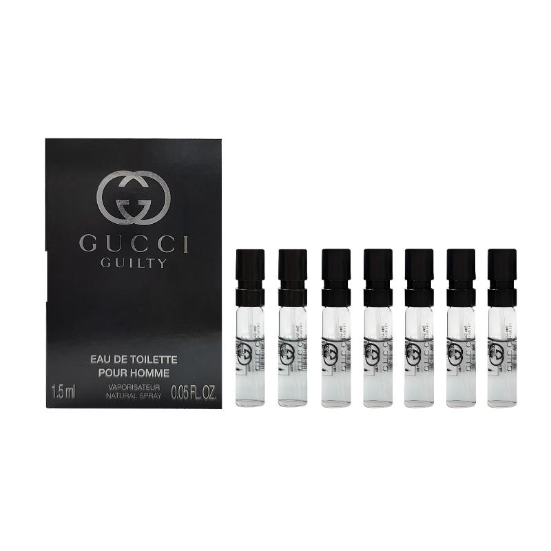 Gucci Guilty Love for Men Туалетная вода Пробник Пробник Пробник Древесный аромат Туалетная вода EDT Кедр Косметика 1,5 мл*7 коричневый