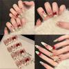10Pcs Waking Lion Girl Press On Nails New Year's Artificial Nails Finger Manicure  for Women & Girls