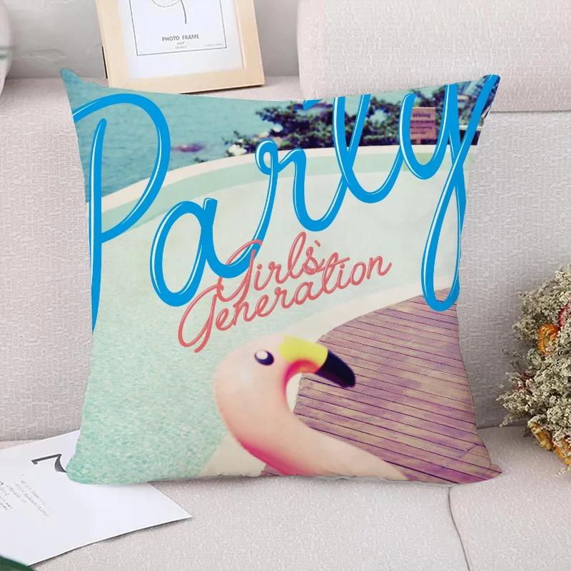 Decorative Pillowcases  Girls' Generation Pillow Cover Pillowcase Cushion Covers for Bed Pillows Sofa Cushions Pilow Cases