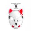 Halloween Cat Face Mask for Women Halloween Glow LED Masks Anime Cosplay Masks Halloween Christmas Party Lighting Cat Masks