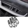 Car Door Window Lift Cover Panel Trim For Changan UNI-V Univ    2024 2025 Carbon Fibre Interior Accessories Stickers