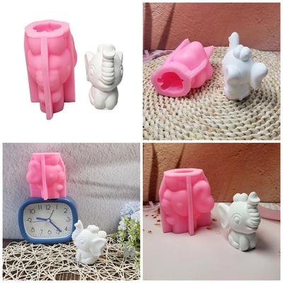 Resin Art Gießformen Flexible Silikonformen Basteln Detaillierte Elefanten-Ornamentformen Geeignet für Heimdekorationen und Geschenk