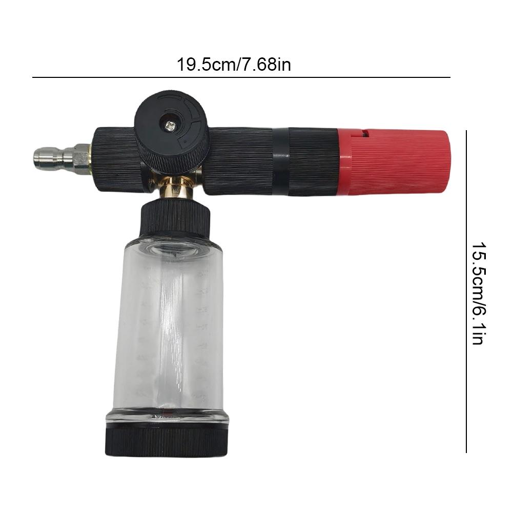 100ml Water Foam Sprayer With 1/4 Inch Quick Connector Soap Foam Spray Pot Bottle Adjustable Pressure Washer Gun For Car Washing